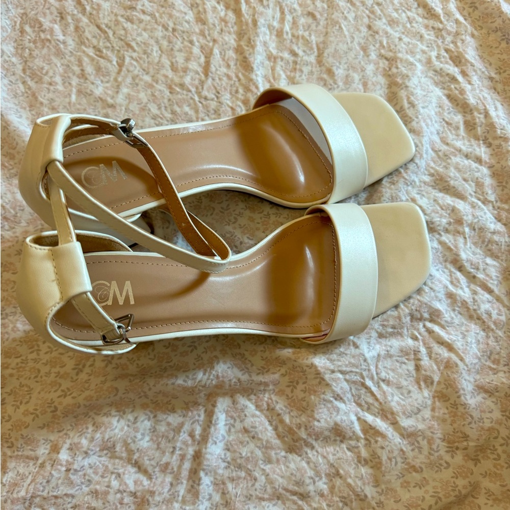 Cream/ white colored heels